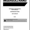 Ingersoll Rand Portable Compressor XHP1070 Parts Manual Operation and Maintenance Manual 2015 1