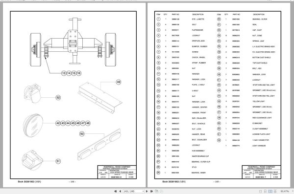 Ingersoll Rand Portable Compressor XHP1070 Parts Manual Operation and Maintenance Manual 2015 2