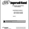 Ingersoll Rand Portable Compressor XHP1170 Parts Manual Operation and Maintenance Manual 2015