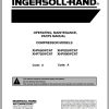 Ingersoll Rand Portable Compressor XHP650 Parts Manual Operation and Maintenance Manual 2013 1
