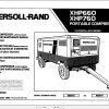 Ingersoll Rand Portable Compressor XHP660 Parts Manual Operation and Maintenance Manual 2012