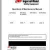 Ingersoll Rand Portable Compressor XHP700 Parts Manual Operation and Maintenance Manual 2012 1