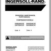 Ingersoll Rand Portable Compressor XHP750 Parts Manual Operation and Maintenance Manual 2016 1