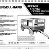 Ingersoll Rand Portable Compressor XHP760 Operation and Maintenance Manual 2012
