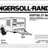 Ingersoll Rand Portable Compressor XHP760 Parts Manual Operation and Maintenance Manual 2012