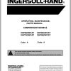 Ingersoll Rand Portable Compressor XHP825 Parts Manual Operation and Maintenance Manual 2013