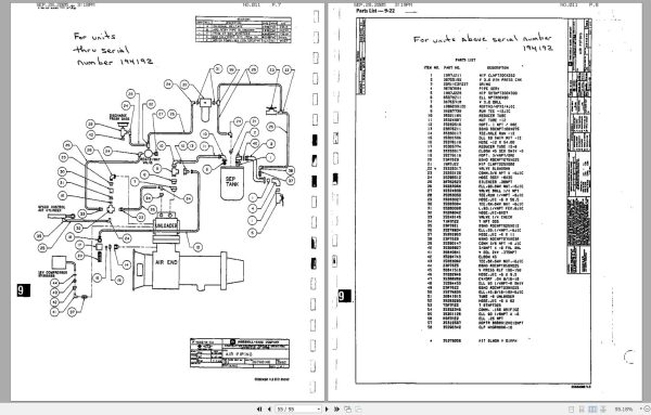 Ingersoll Rand Portable Compressor XP1200 Parts Manual Operation and Maintenance Manual 2005 1