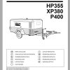 Ingersoll Rand Portable Compressor XP380 Parts Manual 2012