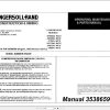 Ingersoll Rand Portable Compressor XP600 Parts Manual Operation and Maintenance Manual 2012
