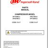 Ingersoll Rand Portable Compressor XP750 Parts Manual Operation and Maintenance Manual 2012 1