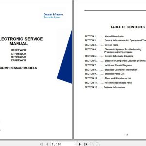 Ingersoll Rand Portable Compressor XP825 Operation and Maintenance Manual 2012