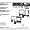 Ingersoll Rand Portable Compressor XP900 Parts Manual Operation and Maintenance Manual 2012