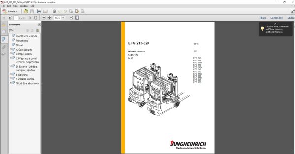 JUNGHEINRICH JETI ForkLift SH v4.36 CZ ceština 09.2022 Service Information 8