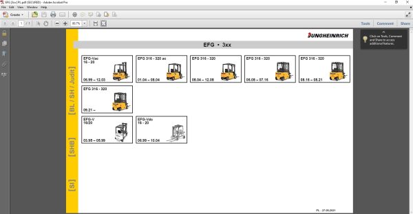 JUNGHEINRICH JETI ForkLift SH v4.36 Pl Poland 09.2022 Service Information 2