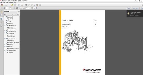 JUNGHEINRICH JETI ForkLift SH v4.36 Pl Poland 09.2022 Service Information 67