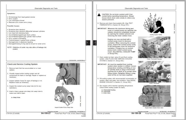 John Deere Diesel Engines PowerTech Plus 4.5L 6.8L Base Engine Technical Manual 1