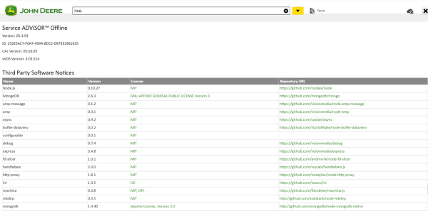 John Deere Service Advisor 5.3 Offline 2022 11.2021 CF Construction AG Agricultural Forestry Equipment 10 2
