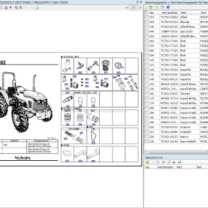 Kubota SKI KH Cambodia EPC 10.2021 Tractors Construction Machinery Power Products Utility Vehicle Spare Parts Catalog DVD 0
