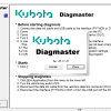 Kubota Takeuchi DiagMaster 20.11.01 2022 LEVEL 6 Engineering Maintenance Tool 1