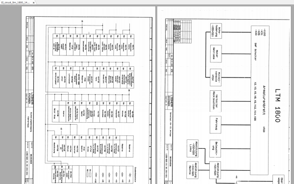 Liebherr Cranes LTM 1800 14230 Servicehanbuch Operators Manual Schematic 5