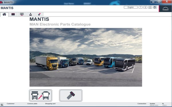 MAN MANTIS V690 EPC 09.2022 Spare Parts Catalog New Interface DVD 0