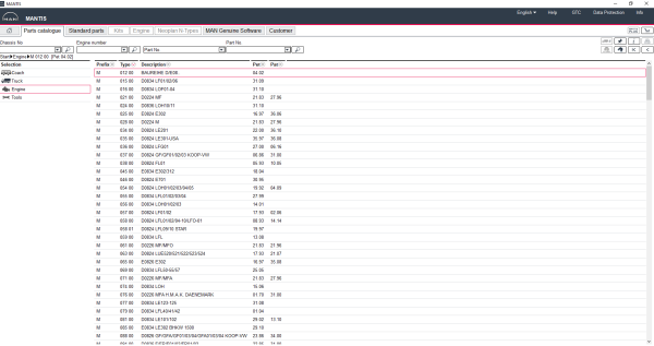 MAN MANTIS V690 EPC 09.2022 Spare Parts Catalog New Interface DVD 4