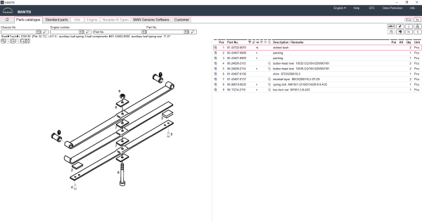 MAN MANTIS V690 EPC 09.2022 Spare Parts Catalog New Interface DVD 7