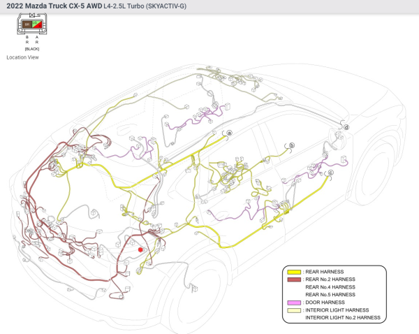 Mazda CX 5 2022 AWD L4 2.5L Turbo SKYACTIV G EWD Electrical Wiring Diagram 4