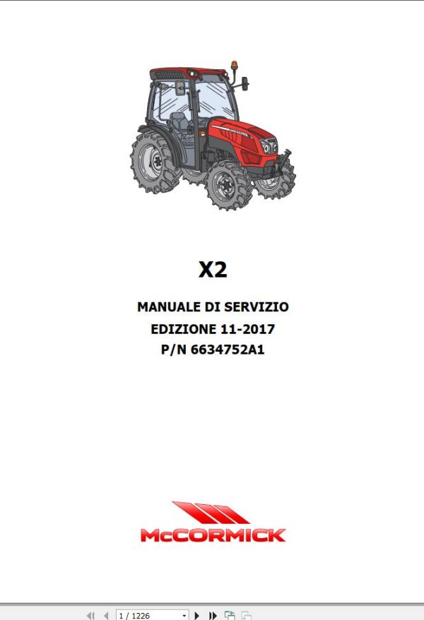 McCormick Tractor X2 RS13 RS14 Training documents Presentations DE