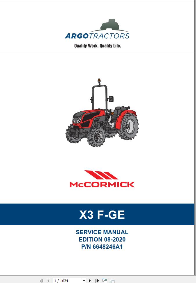 McCormick Tractor X3 RS60 RS61 Training Documents Presentations DE