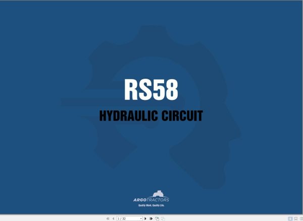 McCormick Tractor X4 RS58 Workshop Manual DE