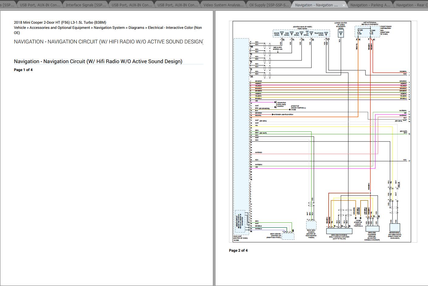 Mini Cooper 2 Door HT F56 L3 1.5L Turbo B38M 2018 Electrical Wiring Diagrams 1 1