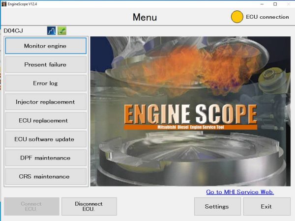 Mitsubishi Diesel Engine EngineScope V12.4.2 Service Tool 2