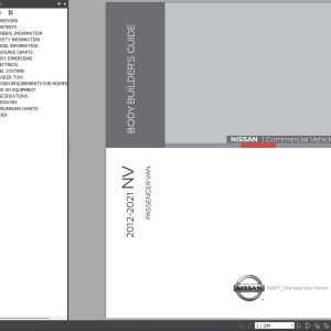 Nissan 2012 2021 NV Passenger Van Body Builders Guide 1