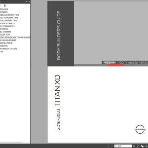 Nissan 2016 2023 Titan XD Pick Up Truck Body Builders Guide 1