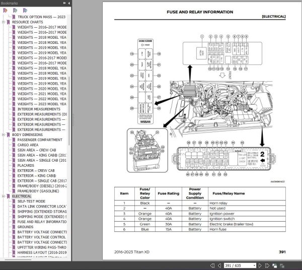 Nissan 2016 2023 Titan XD Pick Up Truck Body Builders Guide 2
