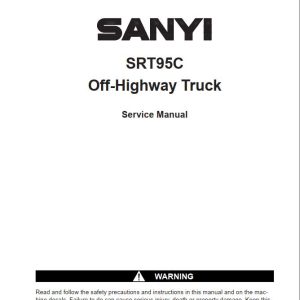 SANY Off Highway Truck SRT95C Service Manual 1