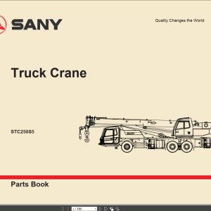 SANY Truck Crane STC250S5 Parts Book 1