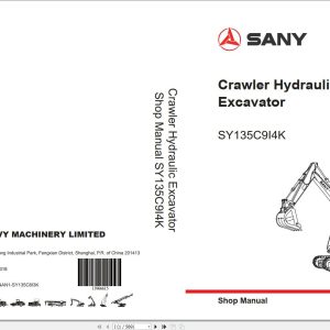 Sany Hydraulic Excavator SY135 Technical Manual EN DE