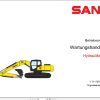 Sany Hydraulic Excavator SY335C Technical Manual EN DE