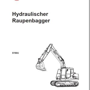 Sany Hydraulic Excavator SY80U Technical Manual EN ZH
