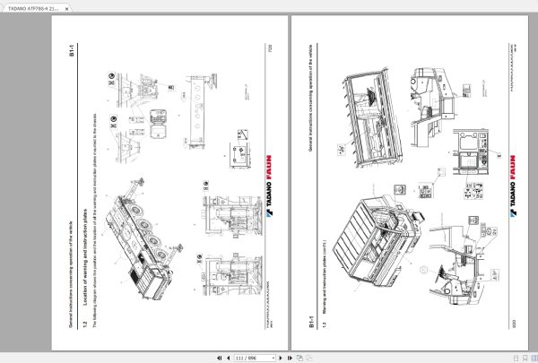 Tadano Faun ATF 70G 4 Load Chart Operating Manual 2