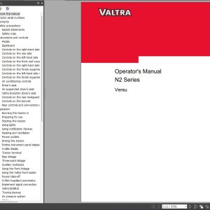 Valtra N2 Series Versu N122V N142V Operators Manual 1