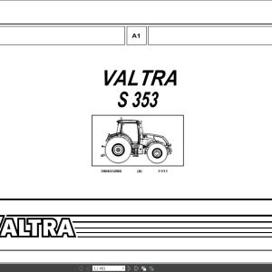 Valtra Tractor S353 Spare Parts Catalogue 1
