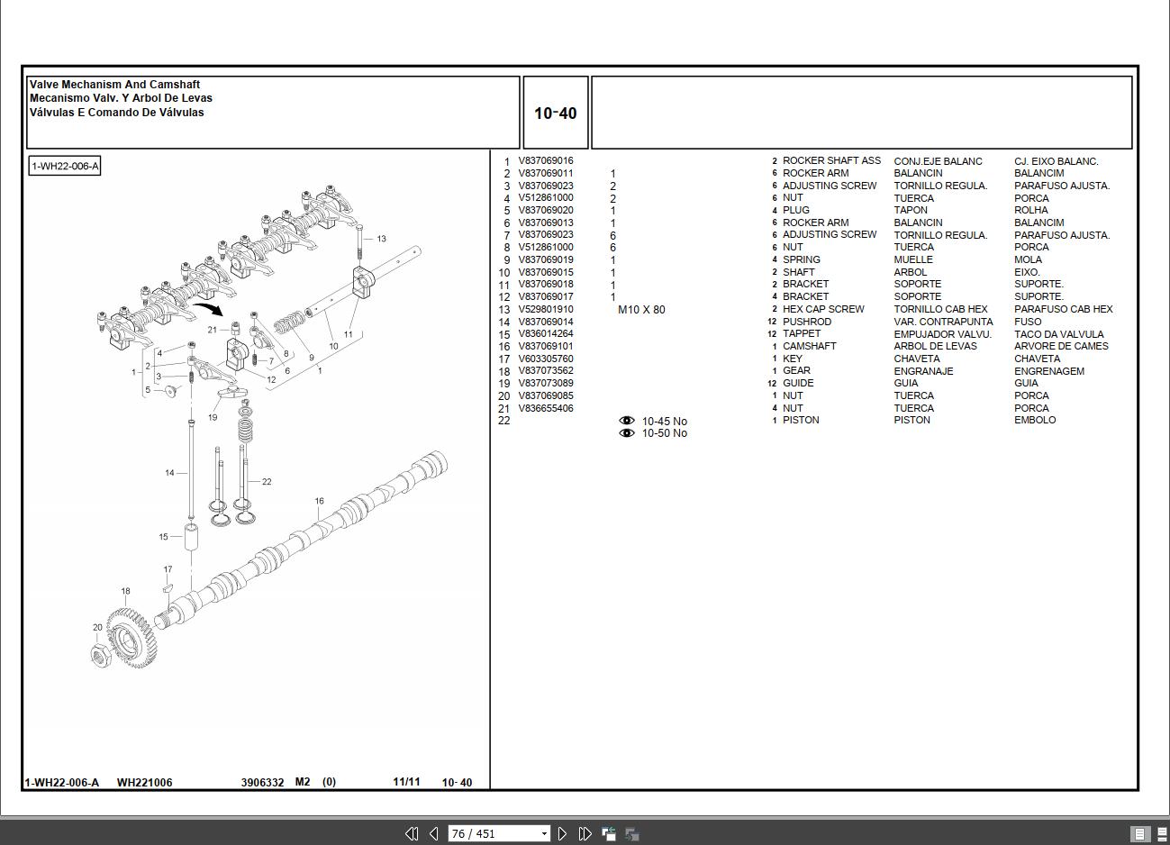 Valtra Tractor S353 Spare Parts Catalogue