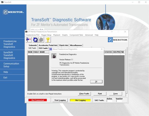 ZF MERITOR TransSoft v2.1 English Transmission Diagnostic Software 3