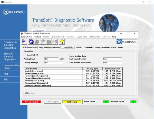 ZF MERITOR TransSoft v2.1 English Transmission Diagnostic Software 6