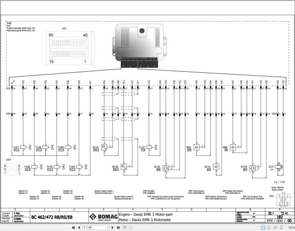 Bomag BC 462 472 RB RS EB Function.182 Wiring Diagram 2013 EN DE 1