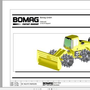 Bomag BC 462 472 RB RS EB Function.5 Wiring Diagram 2009