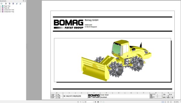 Bomag BC 462 472 RB RS EB Function.5 Wiring Diagram 2009